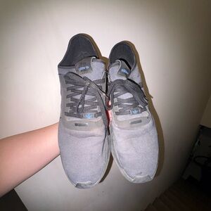 Adidas Men's Charcoal and Black Sneakers